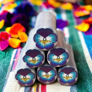 cane fleur de pensée en pâte polymère isycrea bijoux saint malo