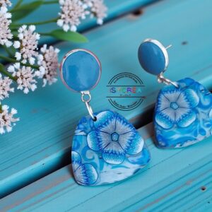 Boucles d'oreilles en pâte polymère isycrea bijoux saint malo