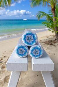 Cane fleur en pâte polymère isycrea bijoux saint malo