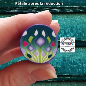 Cane fleur en pâte polymère isycrea bijoux saint malo