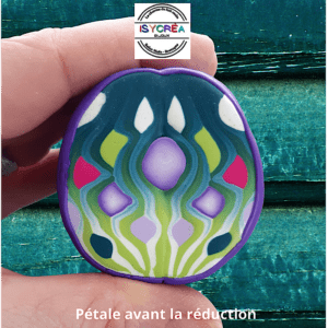 Cane fleur en pâte polymère isycrea bijoux saint malo